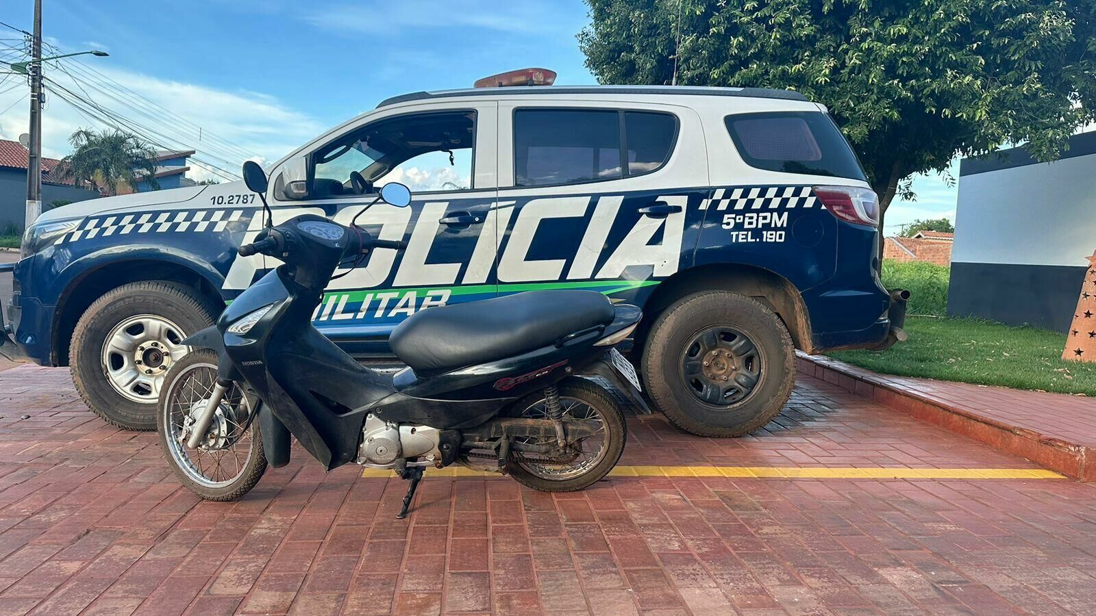 Imagem de compartilhamento para o artigo Polícia Militar de Rio Verde  recupera motocicletas furtadas da MS Todo dia